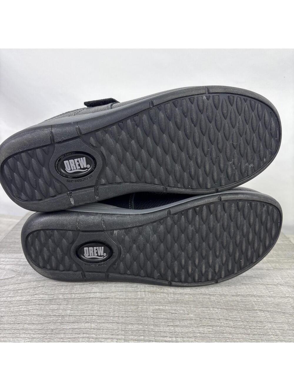 Drew Trust Women's Therapeutic Leather Shoes 14805-12 Black Size 9.5W - Picture 7 of 12